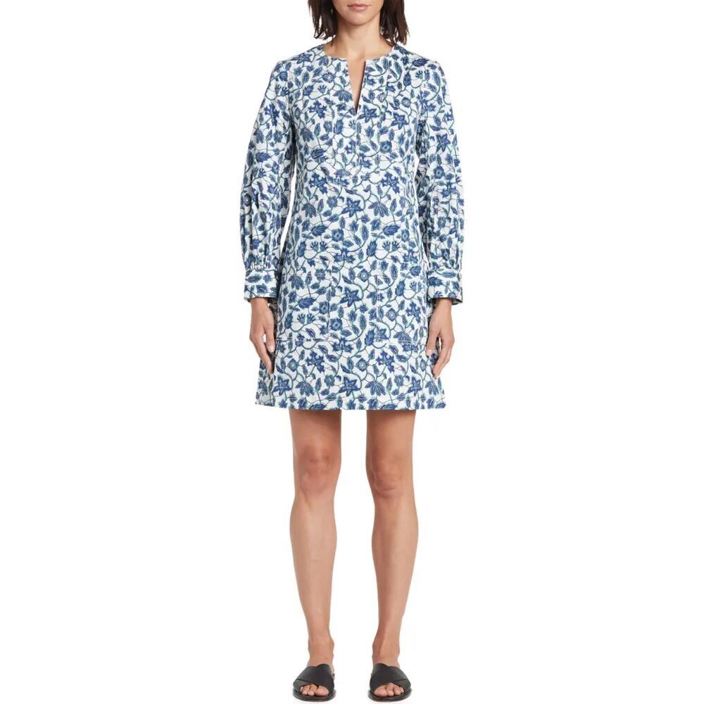 New Derek Lam 10 Crosby Kasha Floral Print Shift Dress Women's Size 2